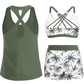 🏖️ Versatile 3-Piece Tankini Set — Perfect for Beach, Vacation, Pool Parties & Cruise