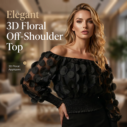 💃 Off-shoulder fitted top for women