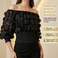 💃 Off-shoulder fitted top for women