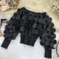 💃 Off-shoulder fitted top for women