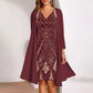 🏆 Elegant 2-Piece Ensemble — Sleeveless Midi Dress with Removable Sheer Duster Jacket