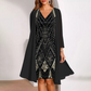 🏆 Elegant 2-Piece Ensemble — Sleeveless Midi Dress with Removable Sheer Duster Jacket