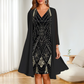 🏆 Elegant 2-Piece Ensemble — Sleeveless Midi Dress with Removable Sheer Duster Jacket