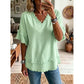 🧥 Women's V-Neck Casual Short Sleeve Top