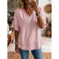 🧥 Women's V-Neck Casual Short Sleeve Top