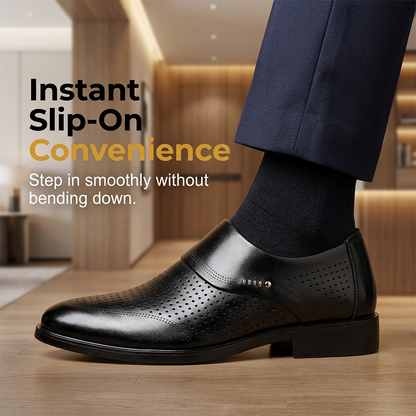 🌿 Breathable Mesh Slip-On Loafers — Lightweight Knit Upper, Flexible Rubber Sole