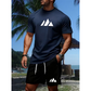 ✨Men's Short Sleeve T-Shirt & Drawstring Shorts Set