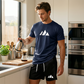 ✨Men's Short Sleeve T-Shirt & Drawstring Shorts Set
