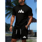 ✨Men's Short Sleeve T-Shirt & Drawstring Shorts Set