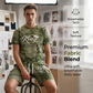 🏖️ Relaxed Fit Denim Print Co-Ord — Short Sleeve Tee & Cargo Shorts for Summer Escapes