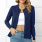 👚 WOMEN‘S CLASSIC CREW NECK CARDIGAN — Button-Front | Soft Knit | Versatile Layering Piece 🌿