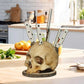 💀 CREATIVE RESIN SKULL KNIFE HOLDER — Gothic Kitchen Storage | Multi-Purpose Organiser | Unique Home Decor 🦴