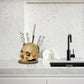 💀 CREATIVE RESIN SKULL KNIFE HOLDER — Gothic Kitchen Storage | Multi-Purpose Organiser | Unique Home Decor 🦴