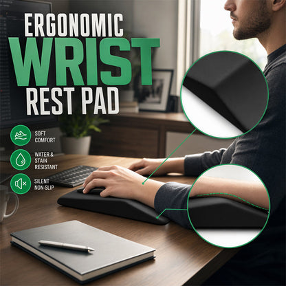 💪 Ergonomic Wrist Rest for Pain Relief — Memory Foam Pad Eases Carpal Tunnel Strain | Gentle on Joints