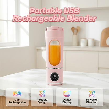 🔋 PORTABLE USB RECHARGEABLE BLENDER — Cordless Personal Smoothie Maker