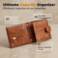 🛡️ MEN'S VINTAGE RFID BLOCKING WALLET — Genuine Leather | Slim 10-Card Design | Protects Against Contactless Fraud | Ideal Father's Day Gift 🎁