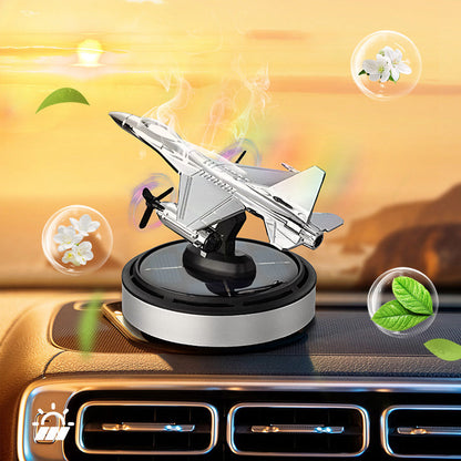 ✈️ Airplane Solar Energy Rotating Car Air Freshener Scents Diffuser Ornament