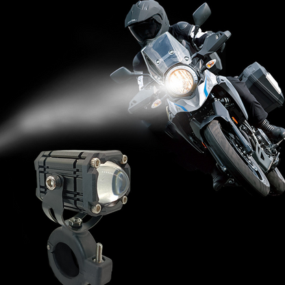 🔦 Universal Motorcycle LED Driving Lights — Ultra-Thin Design | 6000K Cool White | Off-Road & Street Use