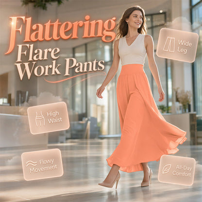 🌊 Women's Lightweight Flowy Wide Leg Pants — Breezy Palazzo Trousers | High-Waist | Effortless Summer Style