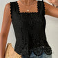 🧥 Women's Elegant Square Neck Lace Tank Top