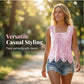 🧥 Women's Elegant Square Neck Lace Tank Top