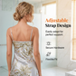 🛏️ WOMEN'S SLEEVELESS SLEEP SLIP DRESS — Soft Satin-Like Nightdress | Adjustable Spaghetti Straps | Breathable & Lightweight