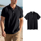 👕 Men's Linen Casual Short Sleeve Collared Shirt — Breathable Cotton-Linen Blend | Relaxed Fit