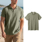 👕 Men's Linen Casual Short Sleeve Collared Shirt — Breathable Cotton-Linen Blend | Relaxed Fit