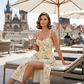 🌼 Ditsy Floral Cami Dress — Delicate Print | Side Slit | Romantic Summer Style