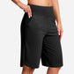 🧘 Waist-Defining Yoga Shorts — Core Support | Wide Waistband | Comfortable All-Day Hold