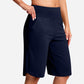 🧘 Waist-Defining Yoga Shorts — Core Support | Wide Waistband | Comfortable All-Day Hold