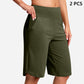🧘 Waist-Defining Yoga Shorts — Core Support | Wide Waistband | Comfortable All-Day Hold