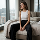 🌬️ Breathable Wide Leg Pants — Lightweight Viscose | Draped Fit | Keeps You Cool All Day