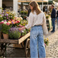 ✨ High-Waist Wide-Leg Jeans — Flattering Fit | Patch Pockets | Elongates Your Legs for a Slimmer Look