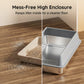 🧼 Non-Stick Stainless Steel Litter Tray — No Scraping Needed | Wipes Clean in Seconds | Odour-Proof Metal