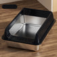 🧼 Non-Stick Stainless Steel Litter Tray — No Scraping Needed | Wipes Clean in Seconds | Odour-Proof Metal