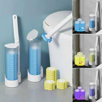 🦠 Bacteria-Free WC Cleaning Kit — Replaceable Heads | Touch-Free Refill System