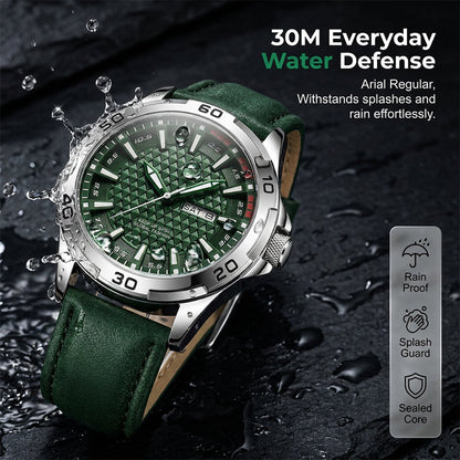 ⌚ Men's Luminous Quartz 30M Sports Wristwatch — Chronograph Multifunction | Silicone Strap