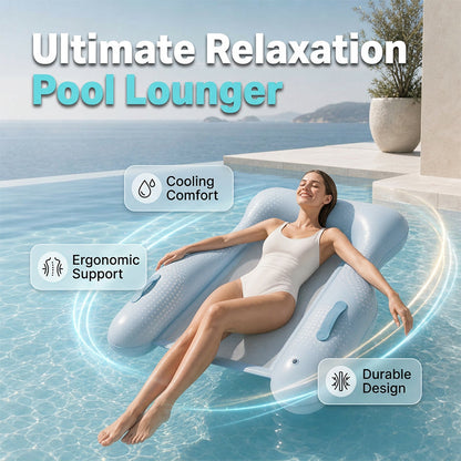 🛋️ Comfort Pool Lounger with Skin-Friendly Coating — Sturdy Base | Durable PVC | Perfect for Sunbathing on Water