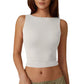 🌸High Neck Slim Fit Crop Tank Shirt Y2k Tops