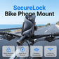 📱 One-Hand Quick Release Bike Mount — Easy Phone Access | 360° Rotation | Fits Most Smartphones with Cases