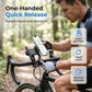 📱 One-Hand Quick Release Bike Mount — Easy Phone Access | 360° Rotation | Fits Most Smartphones with Cases