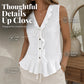 🌬️ Lightweight Ruffle Trim Top — Breezy Chiffon Fabric | V-Neck | Keeps You Cool on Warm Days