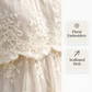 ✨ Women Elegant White Lace Spaghetti Strap Maxi Dress