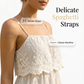 ✨ Women Elegant White Lace Spaghetti Strap Maxi Dress