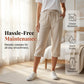 🌬️ Breathable Linen Capri Pants — Keeps You Cool in Hot Weather | Lightweight Cotton Blend | Summer Staple