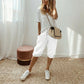🌬️ Breathable Linen Capri Pants — Keeps You Cool in Hot Weather | Lightweight Cotton Blend | Summer Staple
