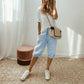 🌬️ Breathable Linen Capri Pants — Keeps You Cool in Hot Weather | Lightweight Cotton Blend | Summer Staple