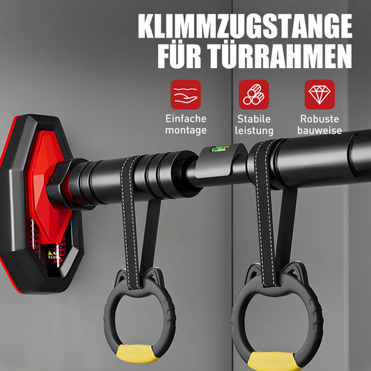 🚪 Doorway Pull-Up Bar: 65-100cm Adjustable, Dual Spring, Anti-Return Lock, No Drilling