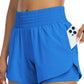 📱 Double Layer Yoga Shorts with Pockets — Side Phone Pockets | Moisture-Wicking Fabric | Gym & Running